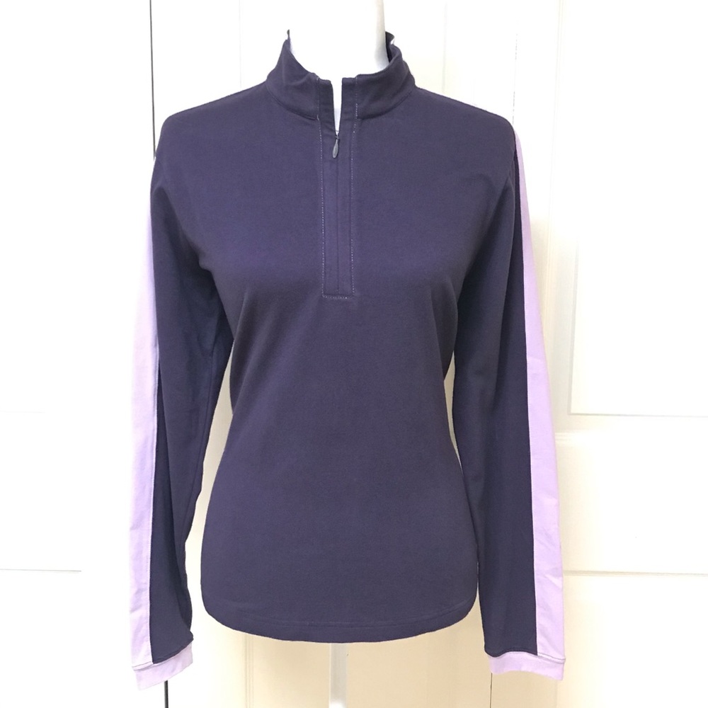 Adidas Purple & Lilac ClimaLite 1/2-Zip Jacket